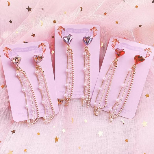 Purple Cream P159 Bijou Earrings