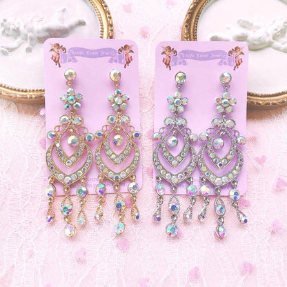 Purple Cream P557 ビジュー ピアス