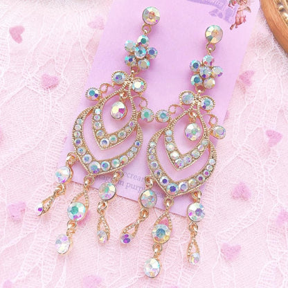 Purple Cream P557 ビジュー ピアス