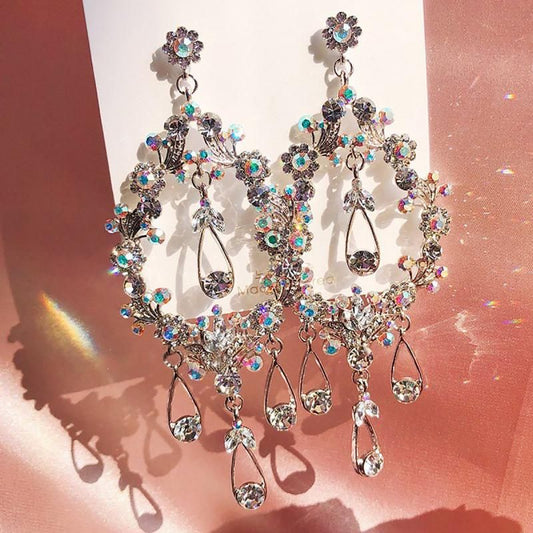 Purple Cream P621 Beaded Earrings