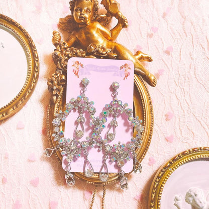 Purple Cream P621 ビジュー ピアス