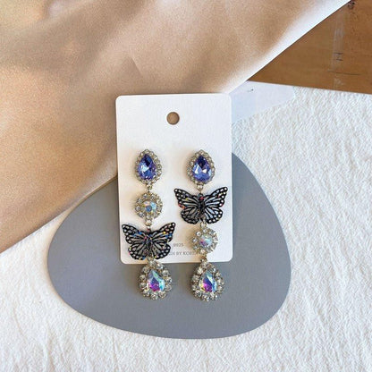 Purple Cream P596 ビジュー ピアス