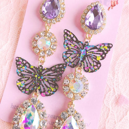 Purple Cream P596 ビジュー ピアス