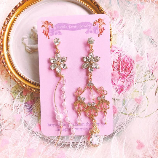 Purple Cream P444 Earrings