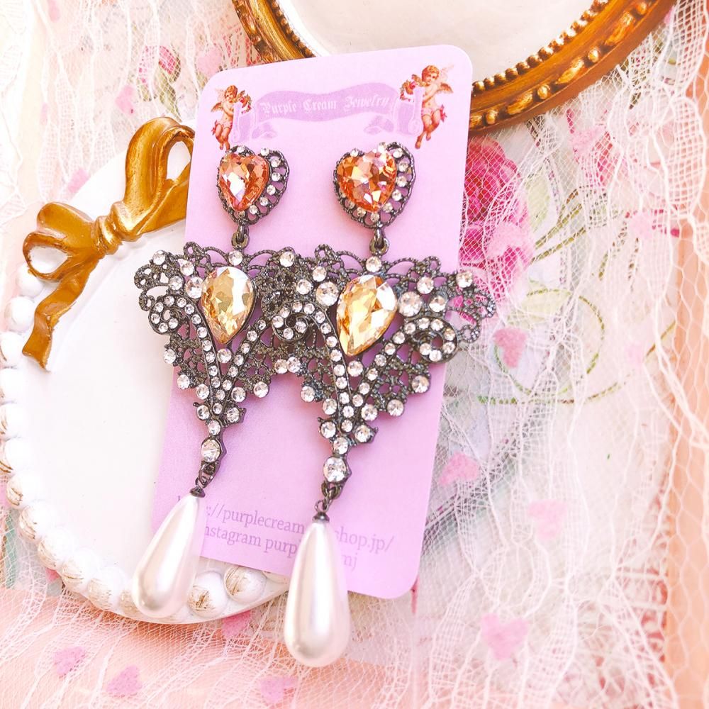 Purple Cream P486 ピアス