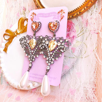 Purple Cream P486 ピアス