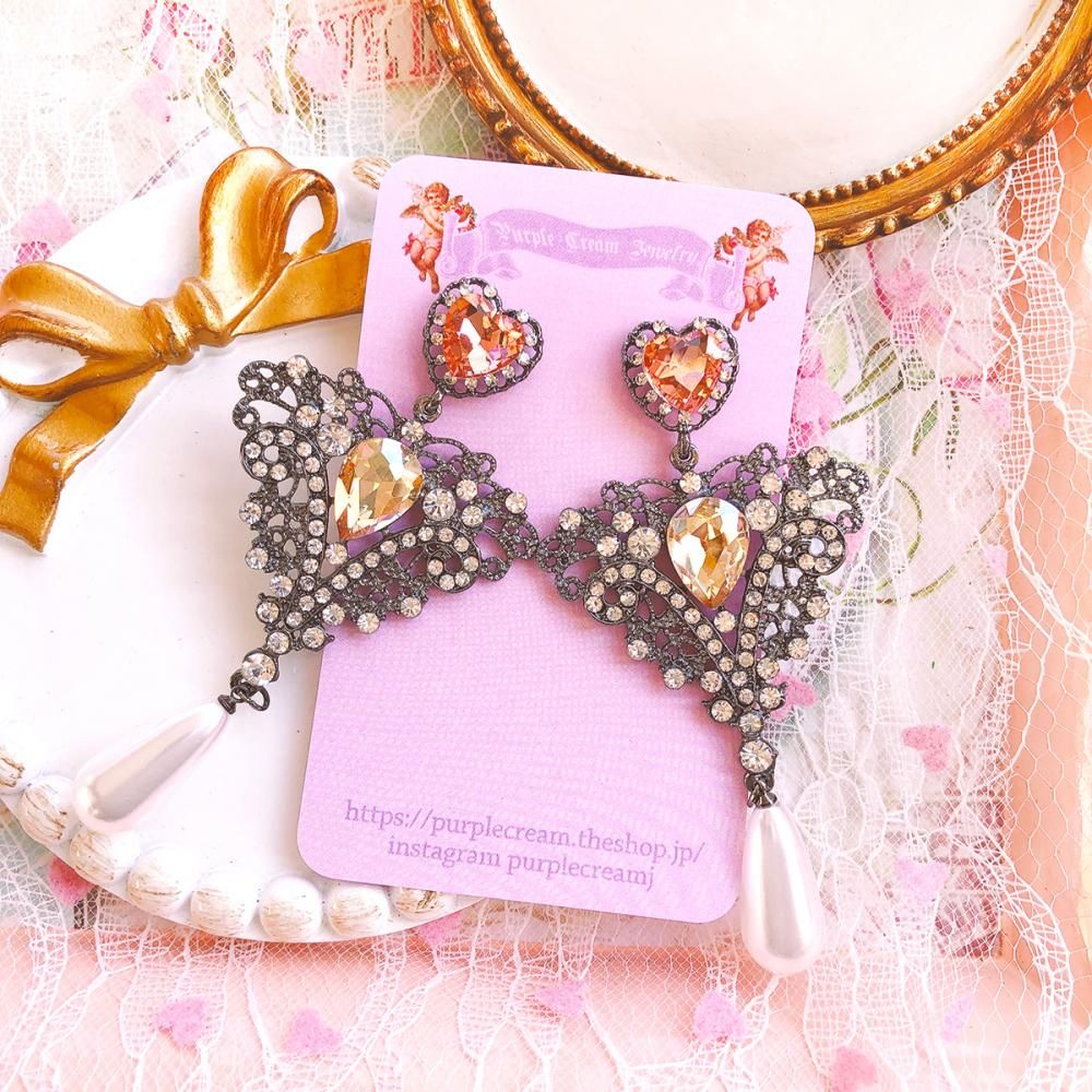 Purple Cream P486 ピアス