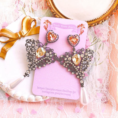 Purple Cream P486 ピアス