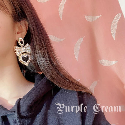 Purple Cream P734 ピアス