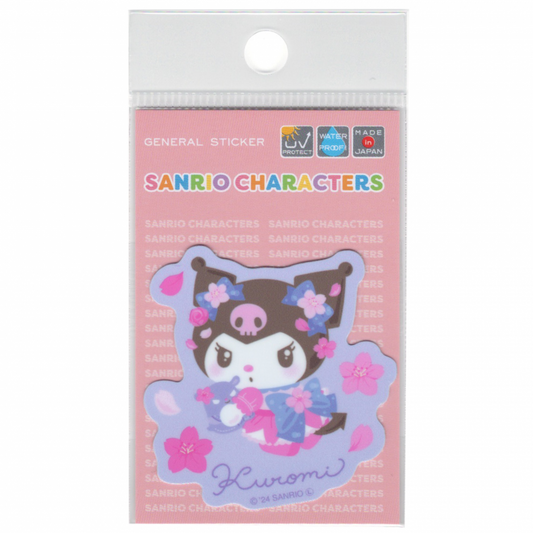 サンリオキャラクターズ キラキラ桜 ミニステッカー クロミ sanrio SAN136
