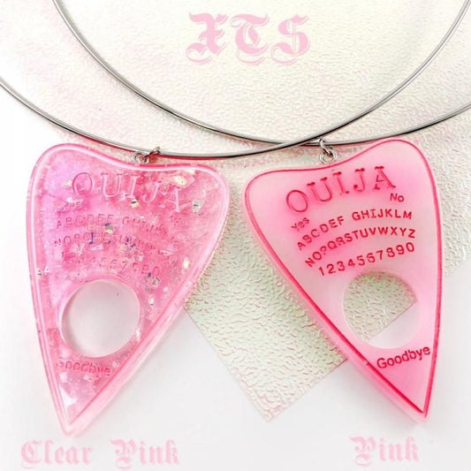 XTS ウィジャボード グリッター ピンク ネックレス SILVER PINK