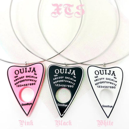 XTS Ouija Board Black and White Necklace