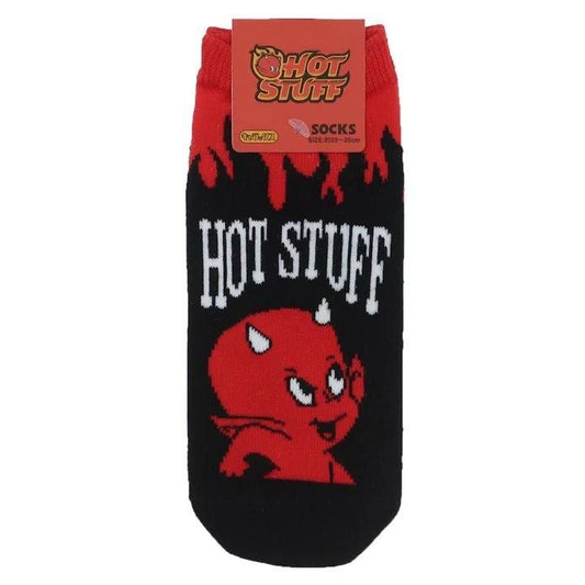 ホットスタッフ 女性用靴下 レディースソックス RED BLACK