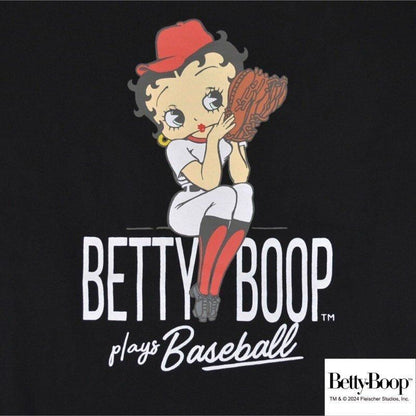 BETTY BOOP ベティちゃん プリント Tシャツ BLACK