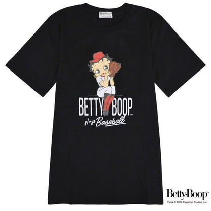 BETTY BOOP ベティちゃん プリント Tシャツ BLACK