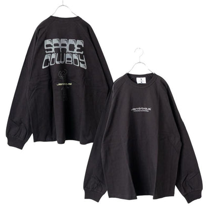 Jamiroquai Raglan Long T-Shirt in Charcoal