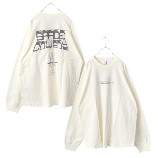 Jamiroquai Raglan Long T-Shirt in Off White