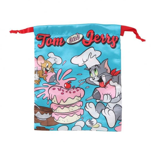 Ribbon Drawstring Bag Tom and Jerry Cake WB2573