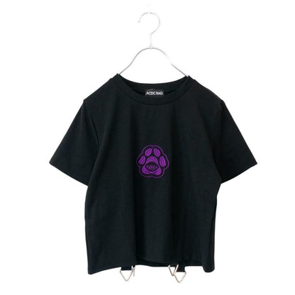 ACDC RAG  chaaaos カオス チビTシャツ BLACK/PURPLE