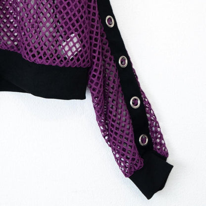 ACDC RAG  chaaaos カオス メッシュジャケット PURPLE