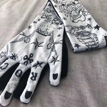 TATTOO タトゥーハンド マフラー GRAY