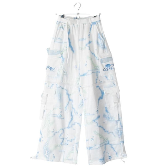 ACDC RAG クラゲサイバー ジッパーセパレート ロングパンツ BLUE WHITE