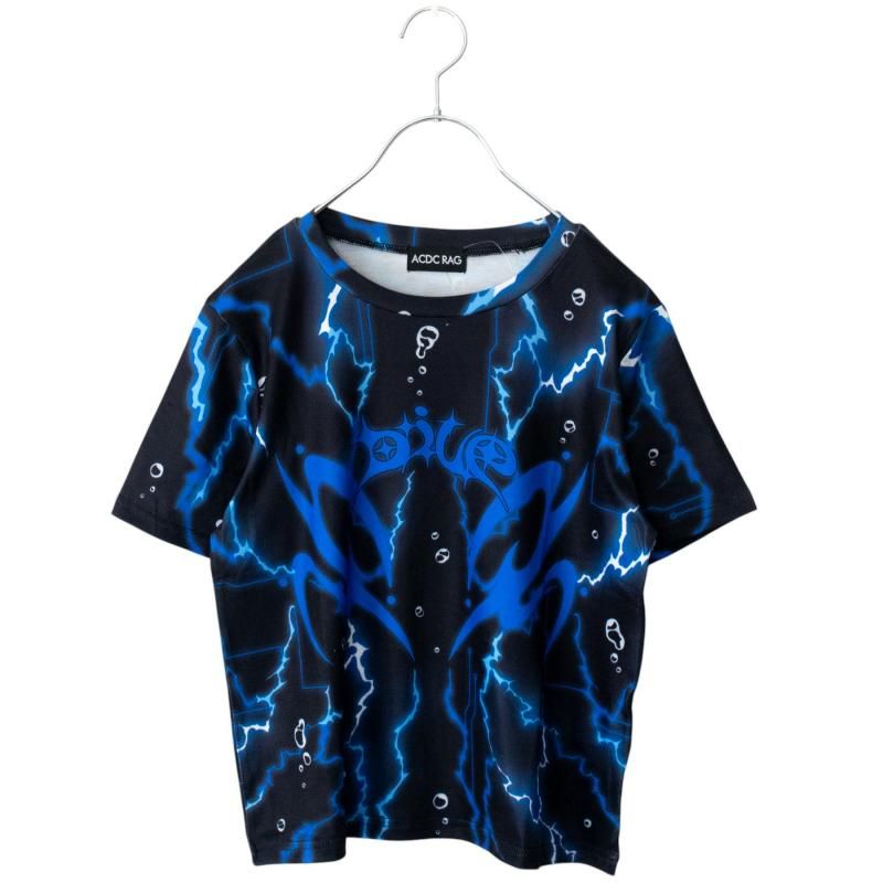 ACDC RAG メンダコサイバー チビTシャツ BLUE BLACK