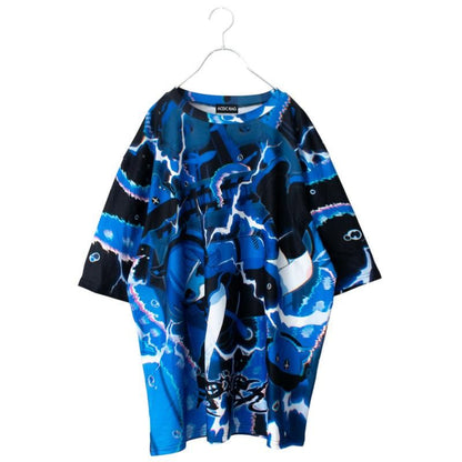 ACDC RAG メンダコサイバー BIG Tシャツ BLUE
