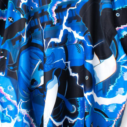 ACDC RAG メンダコサイバー BIG Tシャツ BLUE