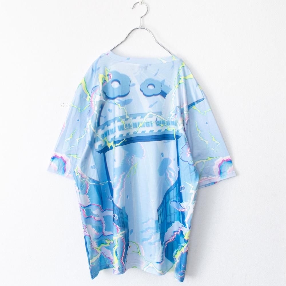ACDC RAG クラゲサイバー BIG Tシャツ BLUE