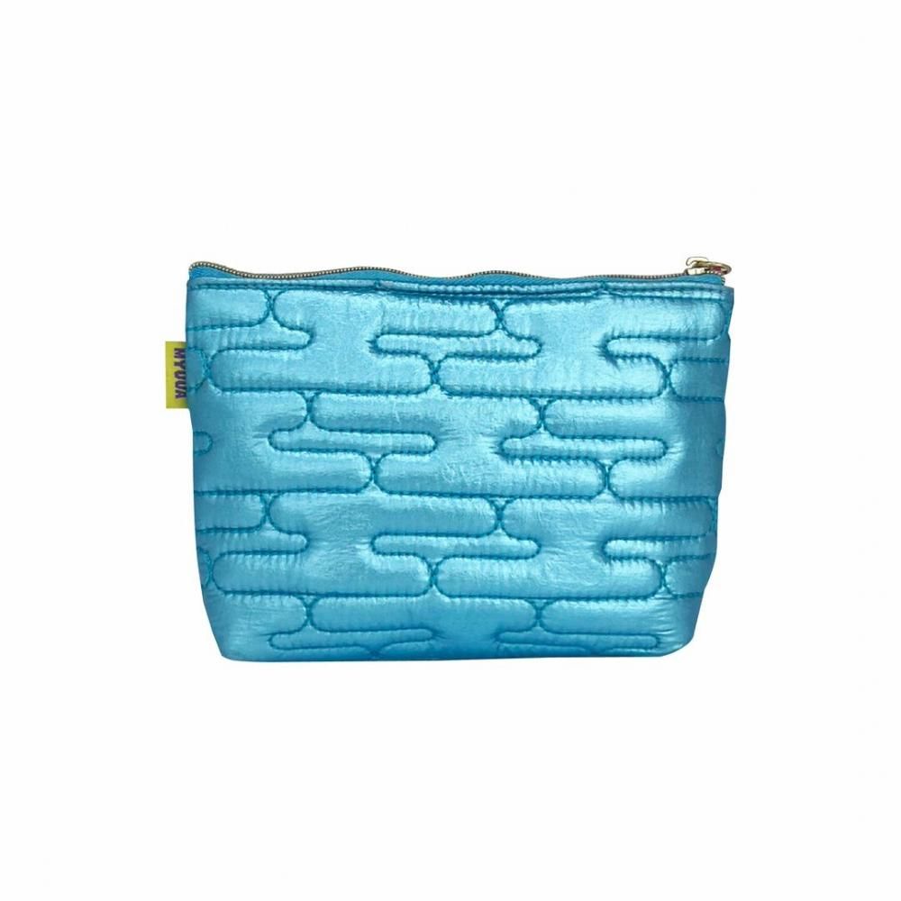 MYUUA 日本 メタリックポーチ BLUE