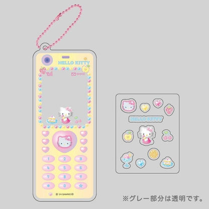 【中身はランダム】ハローキティ なつかしガラケーキーホルダー (全6種)