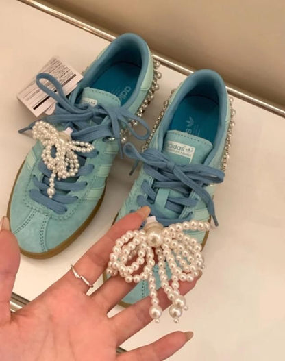 Pearl Beads Shoe Accessories Shoelace Clips