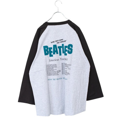 THE BEATLES ビートルズ フォト ラグラン ロンT B