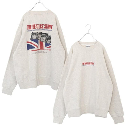 THE BEATLES Union Jack Sweatshirt WHITE