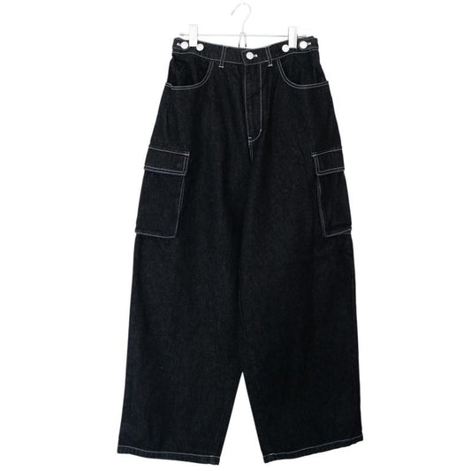 VISION STREET WEAR SKATER PANTS ワイドデニムパンツ BLACK