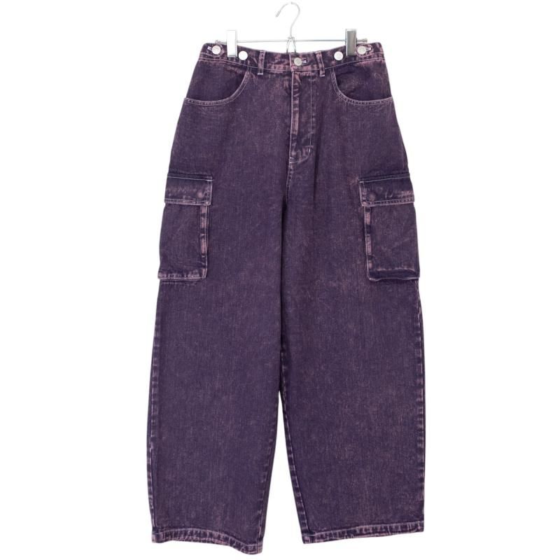 VISION STREET WEAR SKATER PANTS ワイドデニムパンツ PURPLE