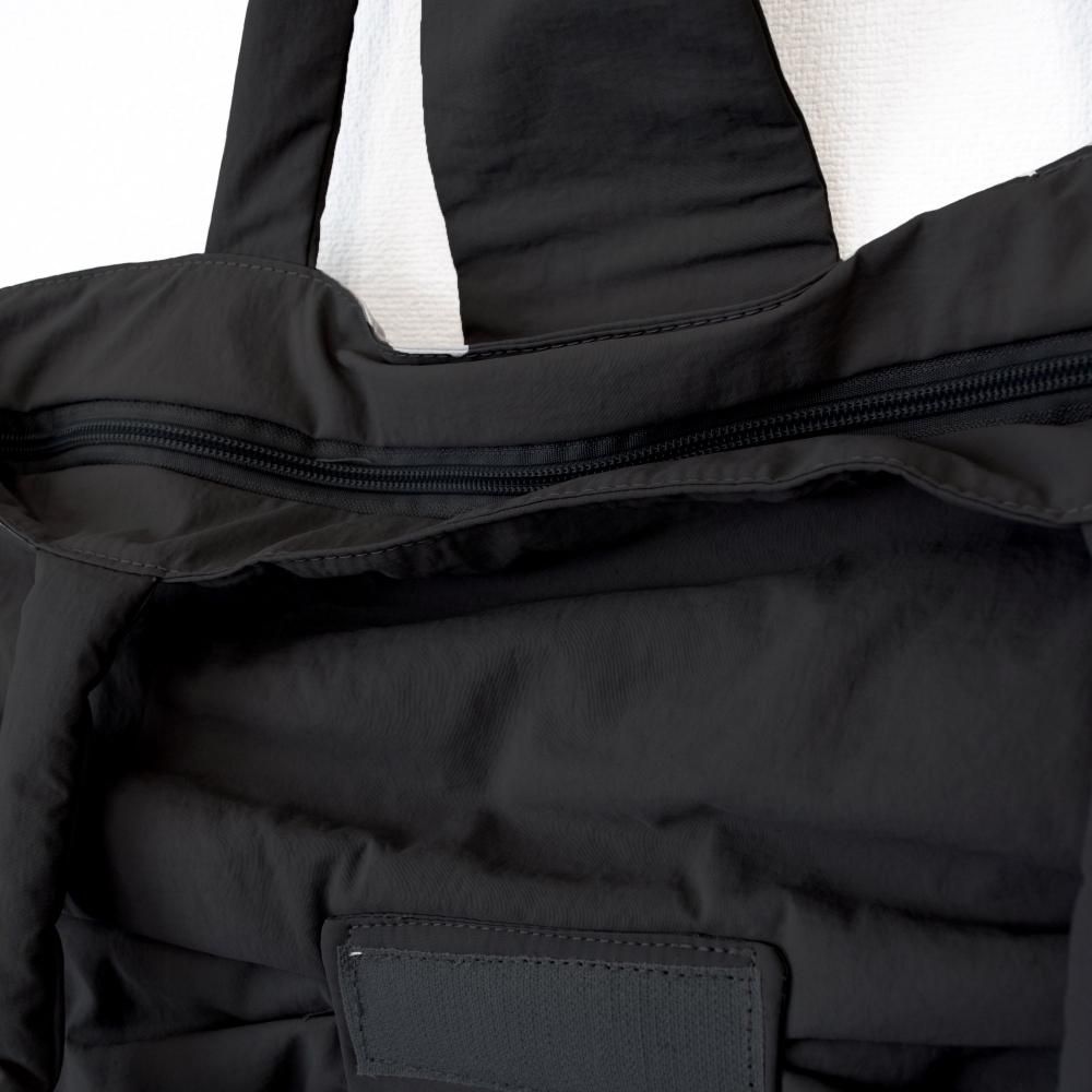 ナイロン 中綿 リボントート BLACK