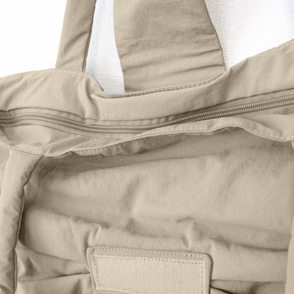 ナイロン 中綿 リボントート BEIGE