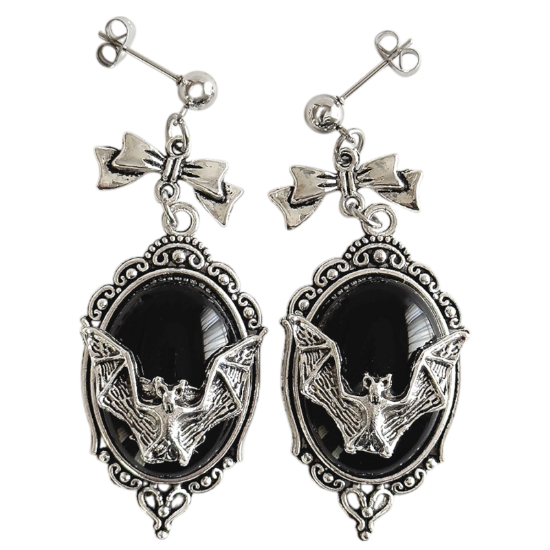 XTS Gothic Bat Earrings BLACK