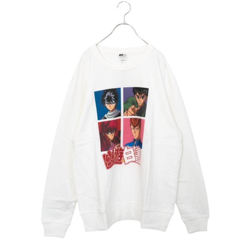 幽☆遊☆白書 スウェットトップ PE1134 WHITE
