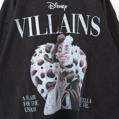 Disney ディズニー ヴィランズ マガジン ロンT クルエラ BLACK