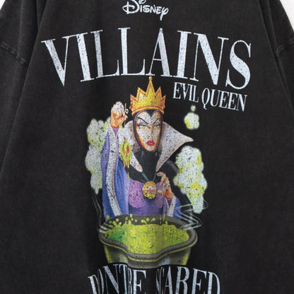 Disney ディズニー ヴィランズ マガジン ロンT 女王 BLACK