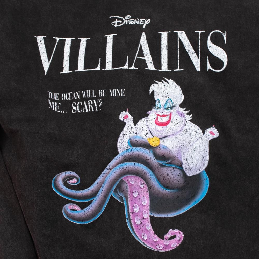 Disney ディズニー ヴィランズ マガジン ロンT アースラ BLACK