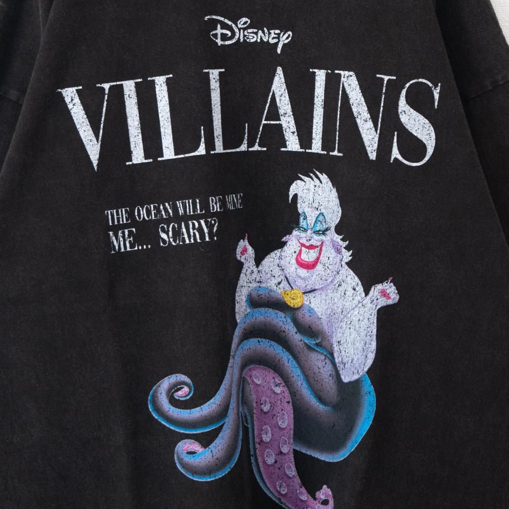 Disney ディズニー ヴィランズ マガジン ロンT アースラ BLACK