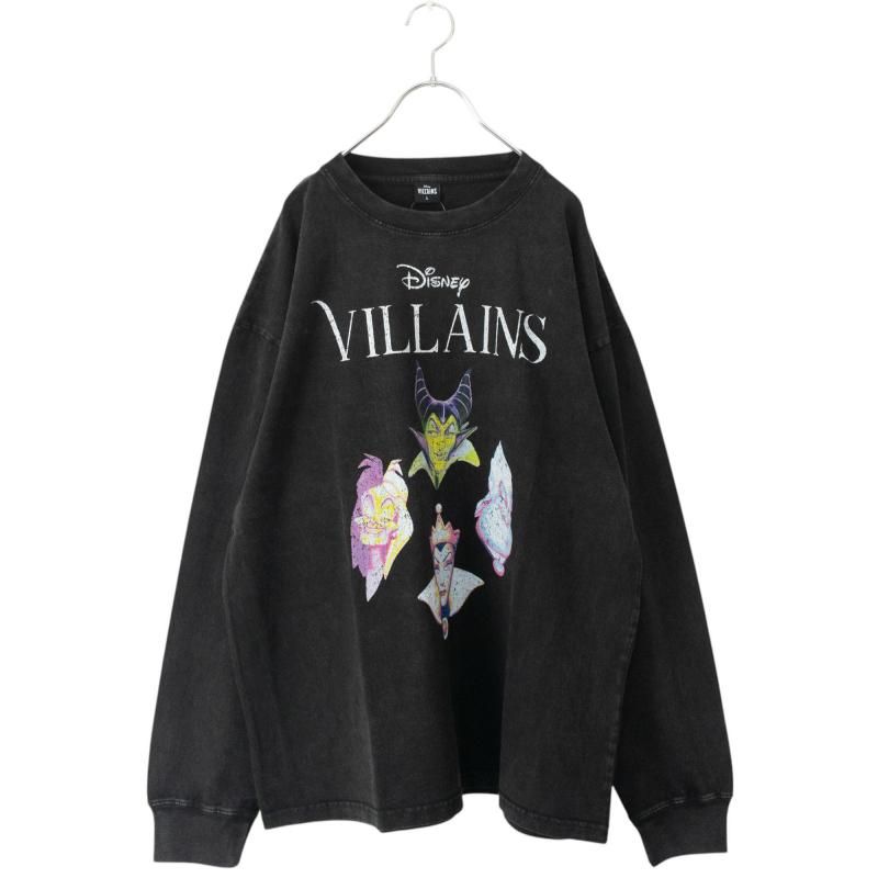 Disney Villains Tour Design Long T-Shirt BLACK