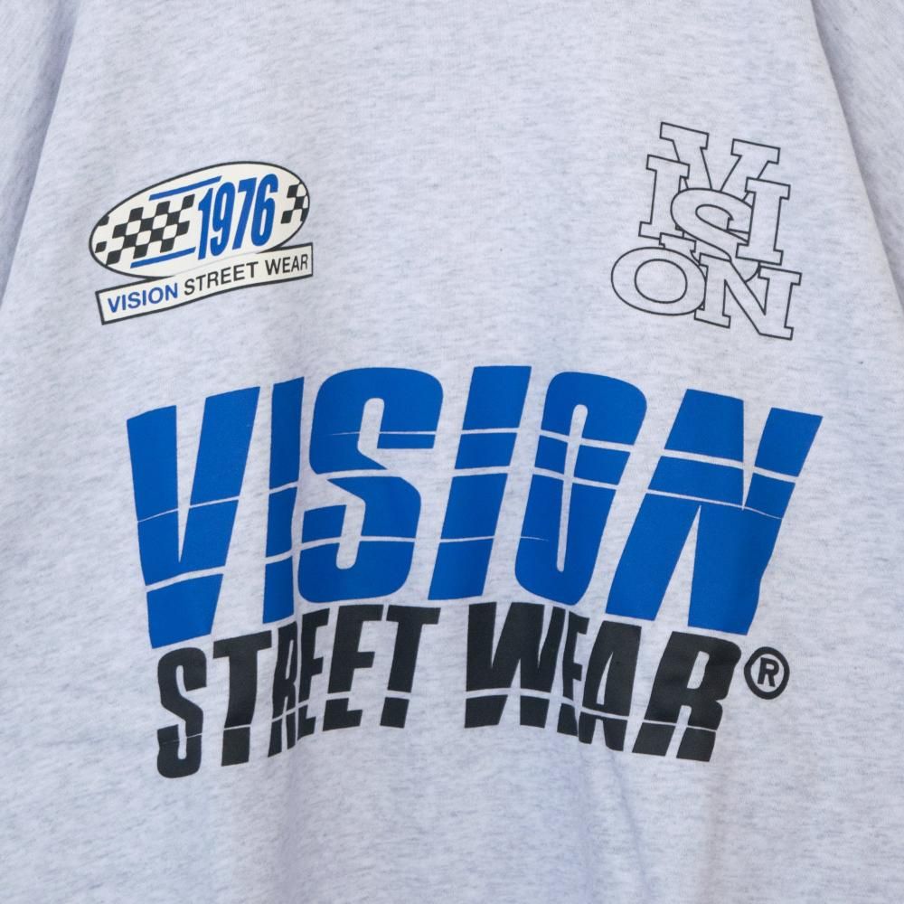 VISION STREET WEAR レーシングロゴスウェット GRAY