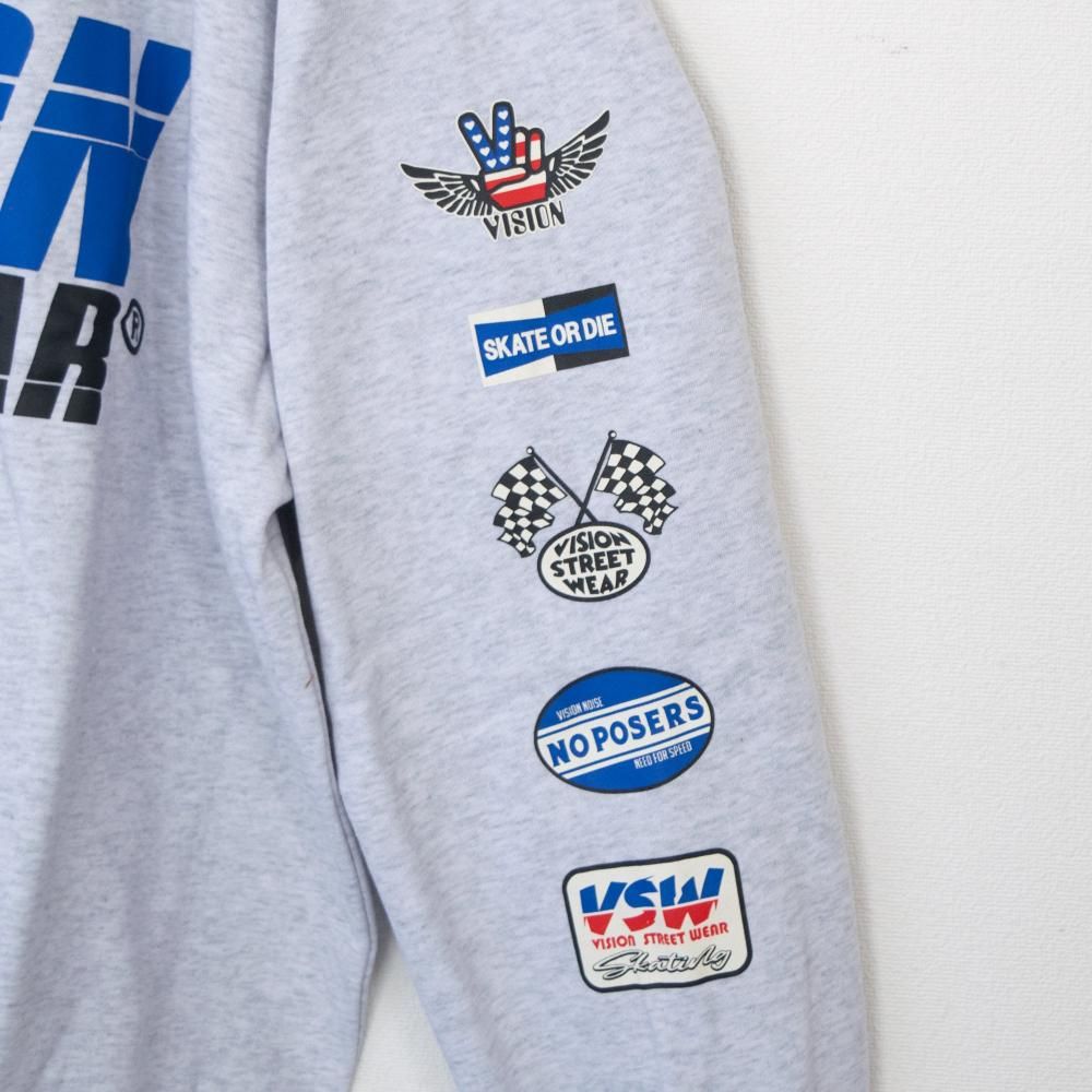 VISION STREET WEAR レーシングロゴスウェット GRAY