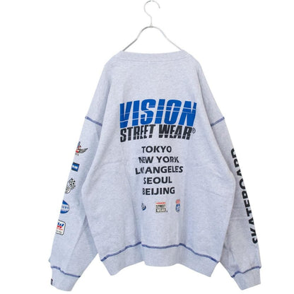 VISION STREET WEAR レーシングロゴスウェット GRAY