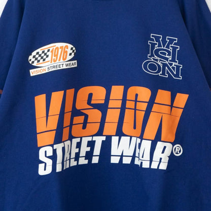 VISION STREET WEAR レーシングロゴスウェット NAVY